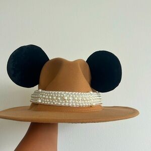 Gleam and glitter co Mickey ear hat pearls